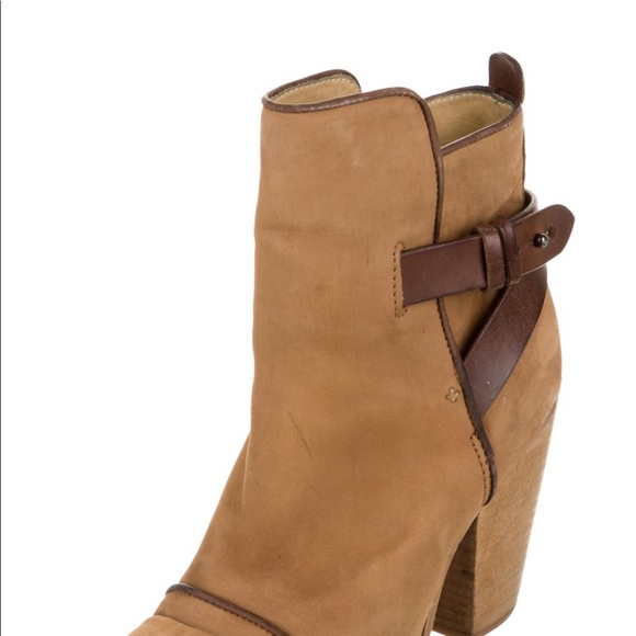Rag & Bone suede round toe booties - Picture 2 of 5